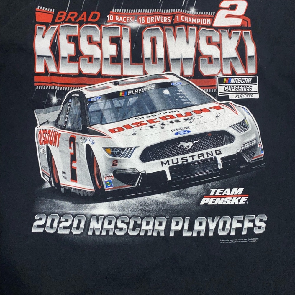 NASCAR MENS BRAD KESELOWSKI PENSKE TEE - Picture 5 of 5